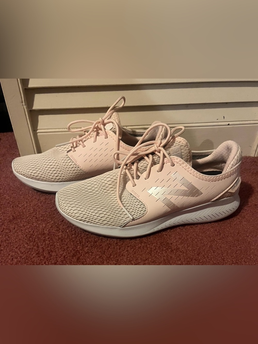 New Balance Women's Pale Pink Mesh Runner Sneakers, no box